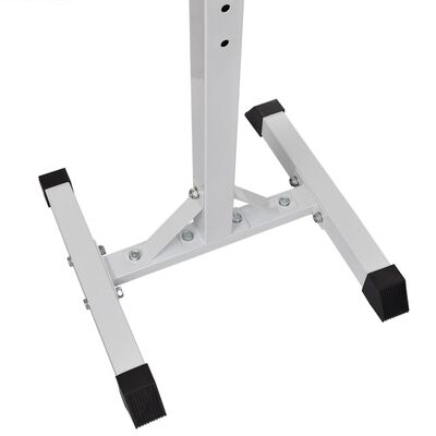 vidaXL vægtstang- og squat-stativ med vægtstang- og håndvægtsæt 60,5kg