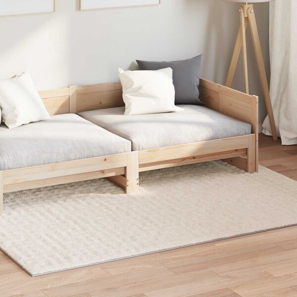 vidaXL Omr&aring;det&aelig;pper Rektangul&aelig;r SIROLO Beige 170 x 120 cm Polyester