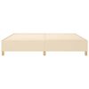 vidaXL Boxspring sengeramme 200x200 cm stof cremefarvet