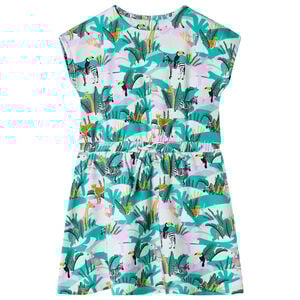 Kjole til b&oslash;rn str. 140 lys mintgr&oslash;n