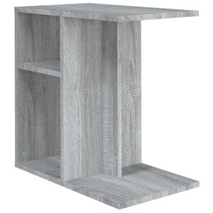vidaXL sidebord 50x30x50 cm konstrueret tr&aelig; gr&aring; sonoma-eg
