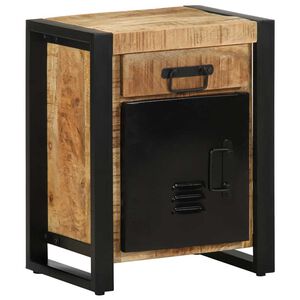 vidaXL sengeskab 40x30x50 cm massivt ru mangotr&aelig;