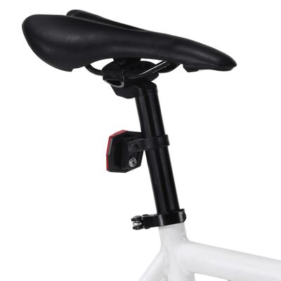 vidaXL cykel 1 gear 700c 59 cm hvid og sort