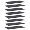 vidaXL boghylder 8 stk. 80x20x1,5 cm konstrueret tr&aelig; gr&aring;