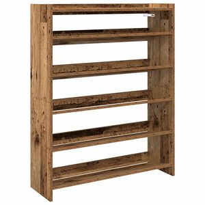 vidaXL skoreol 80x25x100 cm konstrueret tr&aelig; antikt tr&aelig;