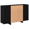 vidaXL Sideboard Sort eg 120 x 30 x 75 cm Konstrueret tr&aelig;