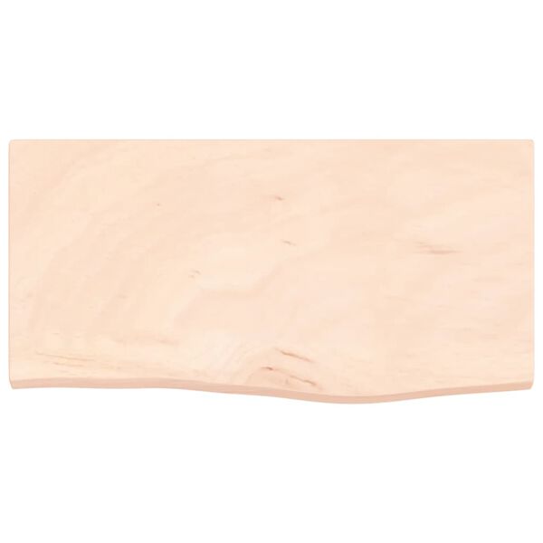 vidaXL v&aelig;ghylde 60x30x(2-4) cm ubehandlet massivt egetr&aelig;