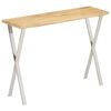 vidaXL konsolbord med naturlig kant 105x33x76 cm massivt mangotr&aelig;
