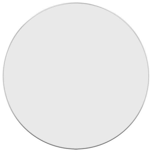 vidaXL vægspejl Ø 60 cm rund sølvfarvet