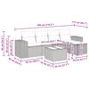 vidaXL sofas&aelig;t til haven 6 dele med hynder polyrattan gr&aring;