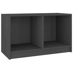 vidaXL tv-bord 70x33x42 cm massivt fyrretr&aelig; gr&aring;