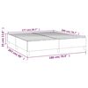 vidaXL Boxspring sengeramme 180x200 cm kunstl&aelig;der cremefarvet