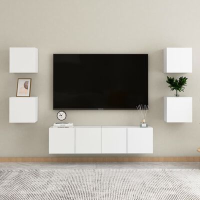 vidaXL væghængt tv-skab 30,5x30x30 cm hvid
