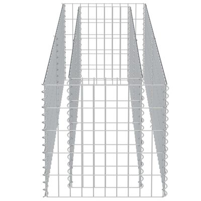 vidaXL gabion-højbed 180x50x50 cm galvaniseret stål