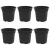 vidaXL Rund Blomsterpotte 6 stk. Sort &Oslash; 15 x 12 cm Plastik