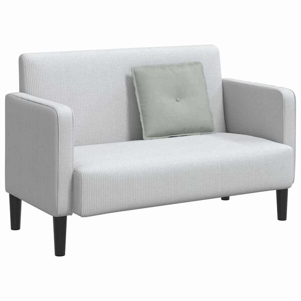 vidaXL Rygpude Lysegrå 50 x 45 cm Velourstof