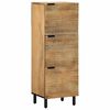 vidaXL skab 40x33x110 cm massivt mangotr&aelig; brun