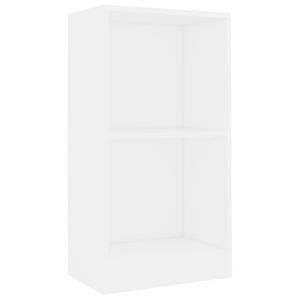 vidaXL bogreol 40x24x75 cm konstrueret tr&aelig; hvid