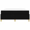vidaXL Sengestel med madras Sort 140 x 190 cm Stof