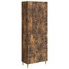 vidaXL Skab S&aelig;t 2 stk. 66 x 34,5 x 90 cm Konstrueret tr&aelig; R&oslash;get eg