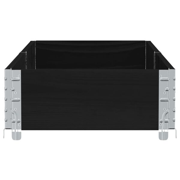 vidaXL plantekasse 150x50 cm massivt fyrretr&aelig; sort