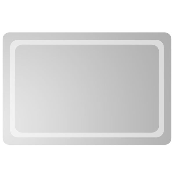 vidaXL badev&aelig;relsesspejl med LED-lys 60x90 cm