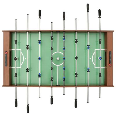 vidaXL foldbart bordfodboldbord 121 x 61 x 80 cm brun