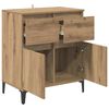 vidaXL Sideboard Artisan Egetr&aelig; 60 x 35 x 70 cm Ingeni&oslash;rt tr&aelig; og jern
