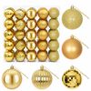 vidaXL Julekugles&aelig;t 50 stk. Guld 8 cm Polystyren