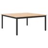 vidaXL Sofabord Naturfarvet 100 x 100 x 45 cm Massiv fyrretr&aelig;
