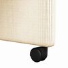 vidaXL Spisebordsstole med hjul med hjul 2 pcs Creme 57 x 66 x 94 cm