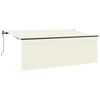 vidaXL Utr&aelig;kkelig Markise Creme 350 x 200 cm Polyester og Aluminium