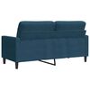 vidaXL 2-personers sofa 140 cm fl&oslash;jl bl&aring;