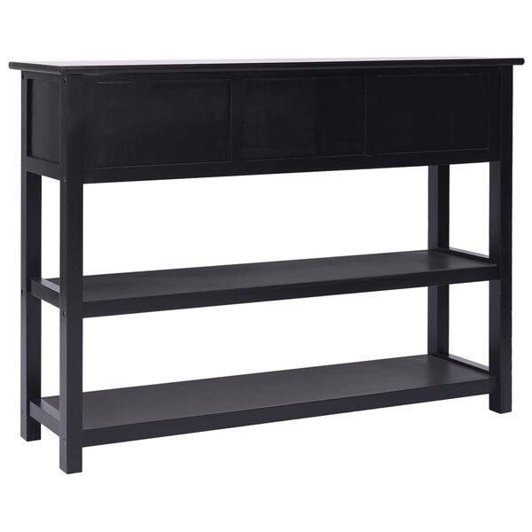 vidaXL sk&aelig;nk 108x30x76 cm massivt kejsertr&aelig; sort