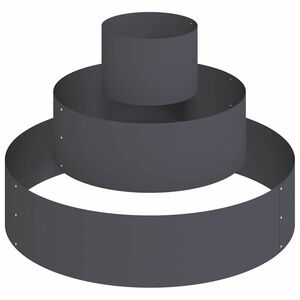 vidaXL Have Blomsterkrukke Antracit 90 x 90 x 20 cm Koldvalset st&aring;l