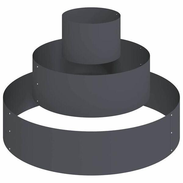 vidaXL Have Blomsterkrukke Antracit 90 x 90 x 20 cm Koldvalset st&aring;l