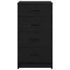 vidaXL Sideboard med skuffe Sort eg 40 x 41 x 75 cm Konstrueret tr&aelig;