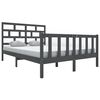vidaXL sengeramme 150x200 cm King Size massivt fyrretr&aelig; gr&aring;
