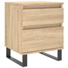 vidaXL sengebord 40x35x50 cm konstrueret tr&aelig; sonoma-eg