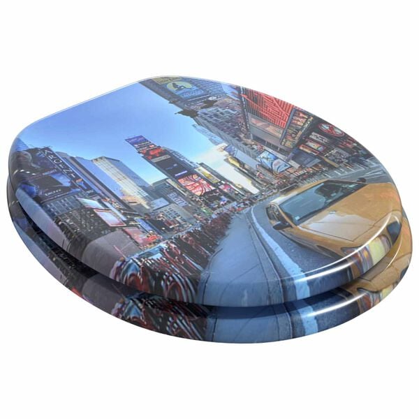 vidaXL toilets&aelig;der med l&aring;g 2 stk. New York-design MDF