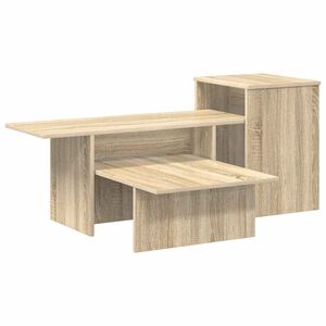 vidaXL Konsolbord Sonoma eg 91,5 x 35 x 38,5 cm Konstrueret tr&aelig;