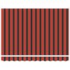 vidaXL Markise Orange og Brun 350 x 250 x 165 cm