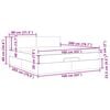 vidaXL osmannisk sengeramme med madras 160x200 cm stof sort