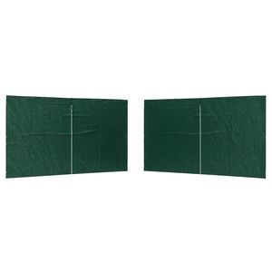 vidaXL Festasidev&aelig;g 2 stk. 400 x 195 cm Gr&oslash;n PE og st&aring;l