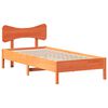 vidaXL sengeramme uden madras 90x200 cm massivt fyrretr&aelig; gyldenbrun