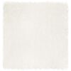 vidaXL Fuskobbel lammeskindst&aelig;ppe TAFALLA Hvid 120 x 120 cm Polyester