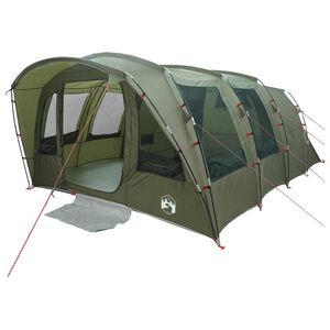 vidaXL Tunneltelt 427 x 315 x 178 cm Olivengr&oslash;n Polyester og St&aring;l