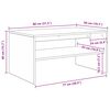 vidaXL Sofabord Sonoma eg 80 x 50 x 40 cm Konstrueret tr&aelig;