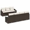 vidaXL Sofa S&aelig;t 8 stk. Brun og cremefarvet 55 x 55 x 37 cm polyrattan