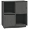 vidaXL sk&aelig;nk 74x35x80 cm massivt fyrretr&aelig; gr&aring;